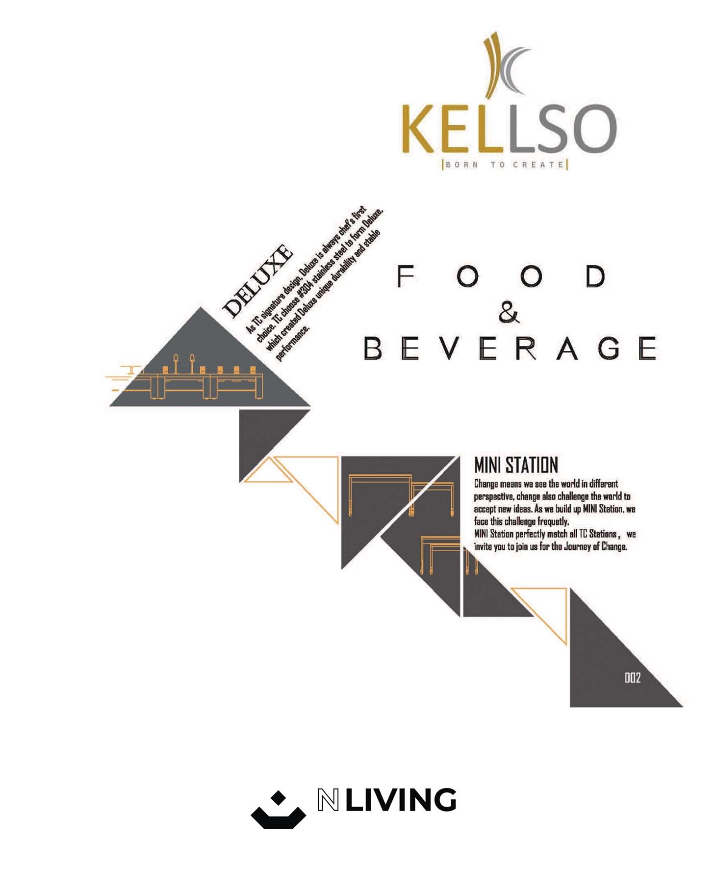 Kellso Buffet Station Aluminium