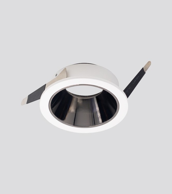 Anti-Glare Recessed Non-Adjustable Round Ceiling Frame Cutting Size 80mm