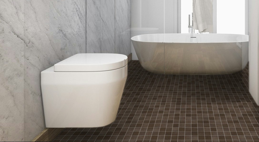 Malla Metal Oxido Brown Wall and Floor Tiles Matt Mosaics Decorative Effect Roca 30X30CM image 19571