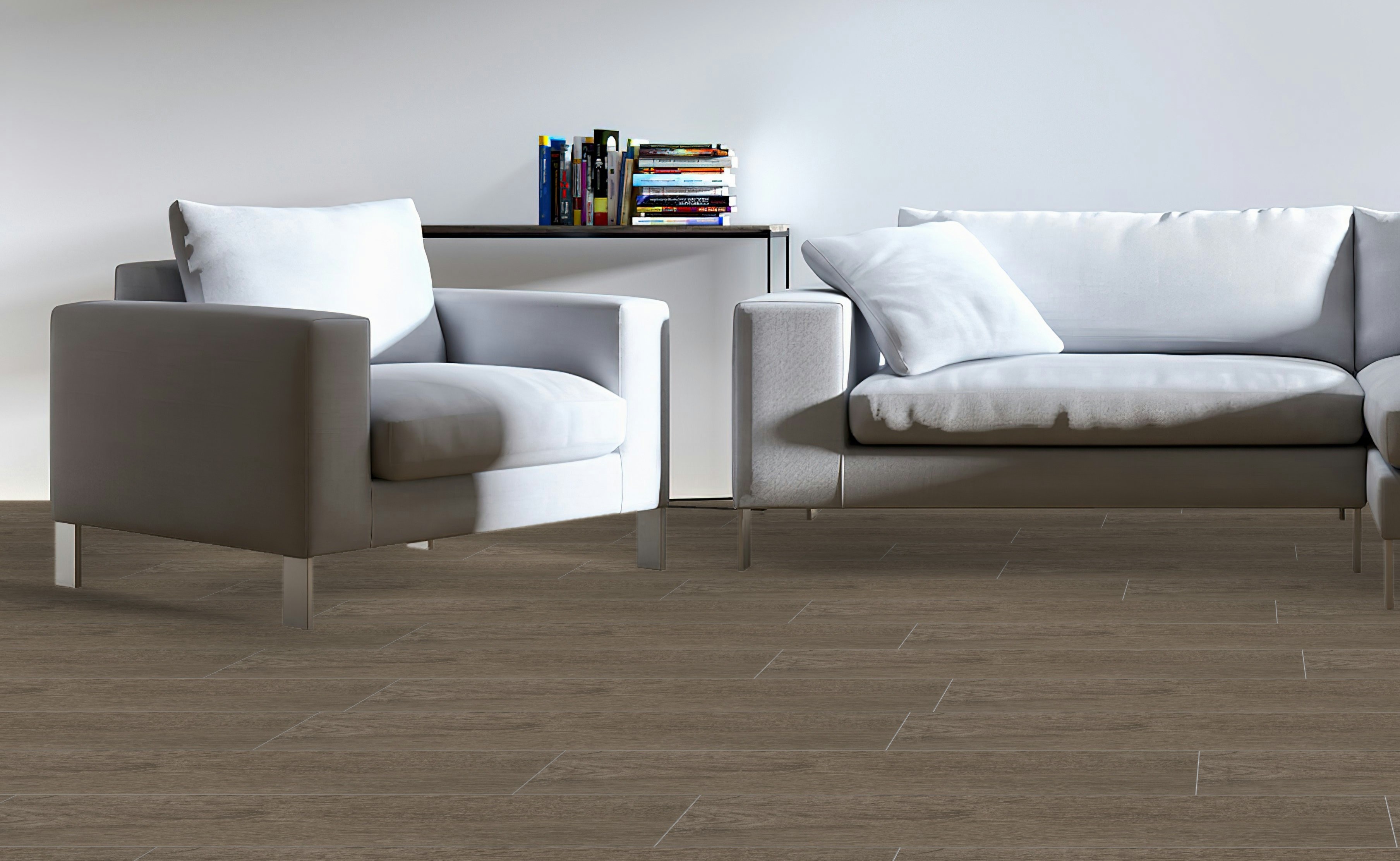 Ocala Royal Grey Floor Tiles Matt Porcelain Wood Effect Roca 19.50X84CM image 19616