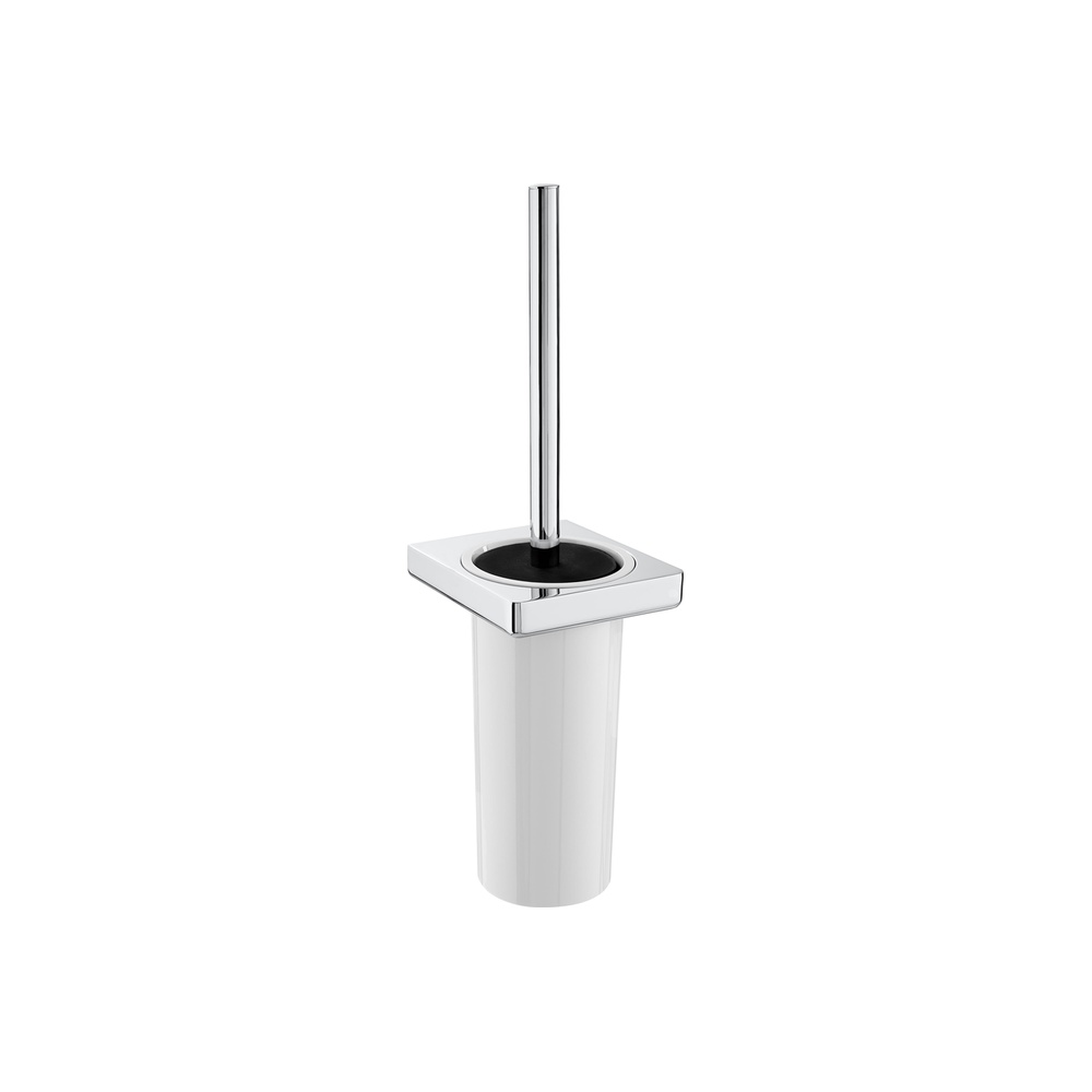 Toilet Brush and Holder, Matt Black