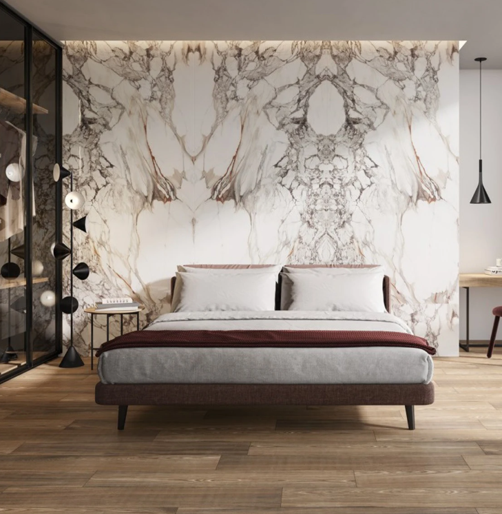 Rain Marble White Wall and Floor Tiles Lappato Porcelain RAK 60X120CM image 24615