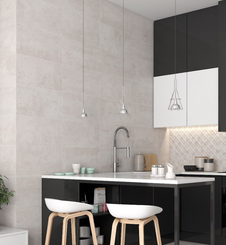 Rev. Transfer Ivory Wall Tiles Matt Ceramic Stone Effect SALONI 31X60CM image 24223