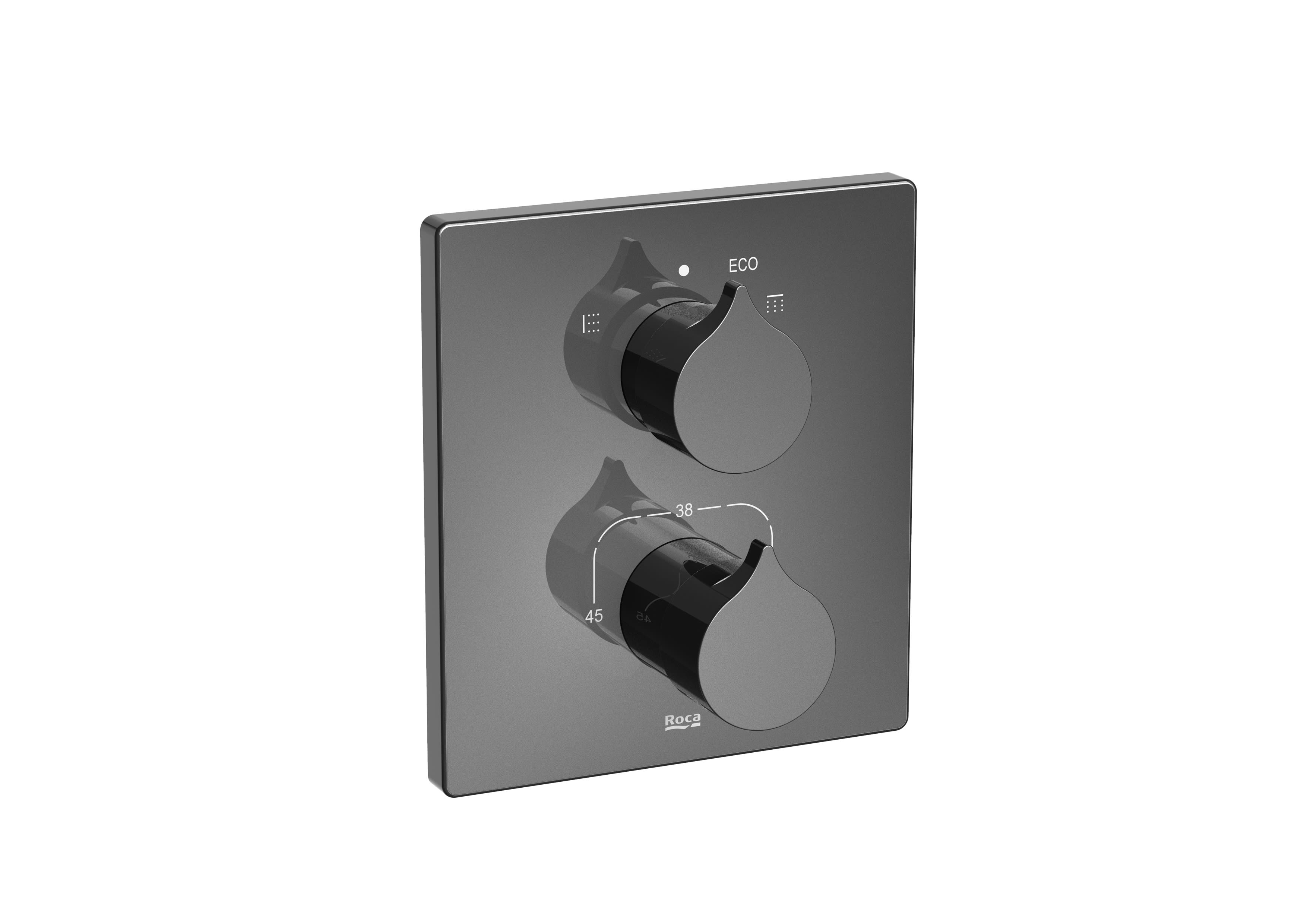 Built-in thermostatic bath-shower mixer with automatic diverter and 2 outlets image 17547