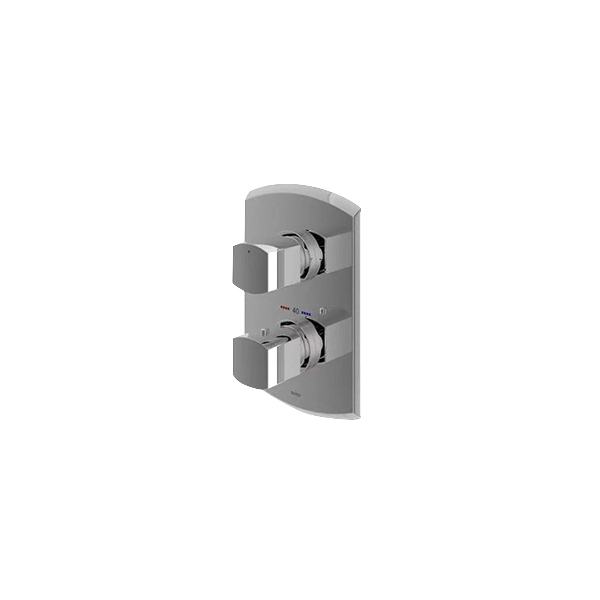Thermostat Bath or Shower Mixer Nickel Chrome Cocktail