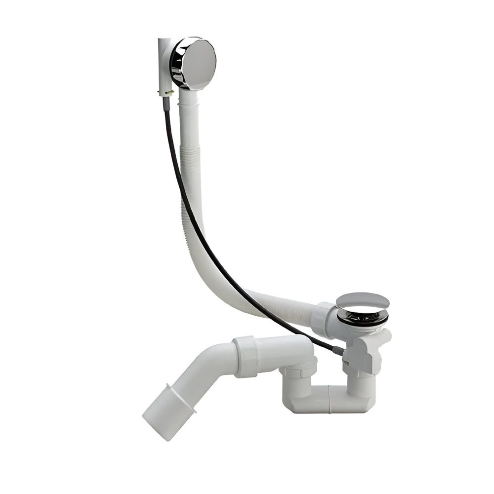 Pop-Up Waste & Overflow Set For Bathtubs Chrome