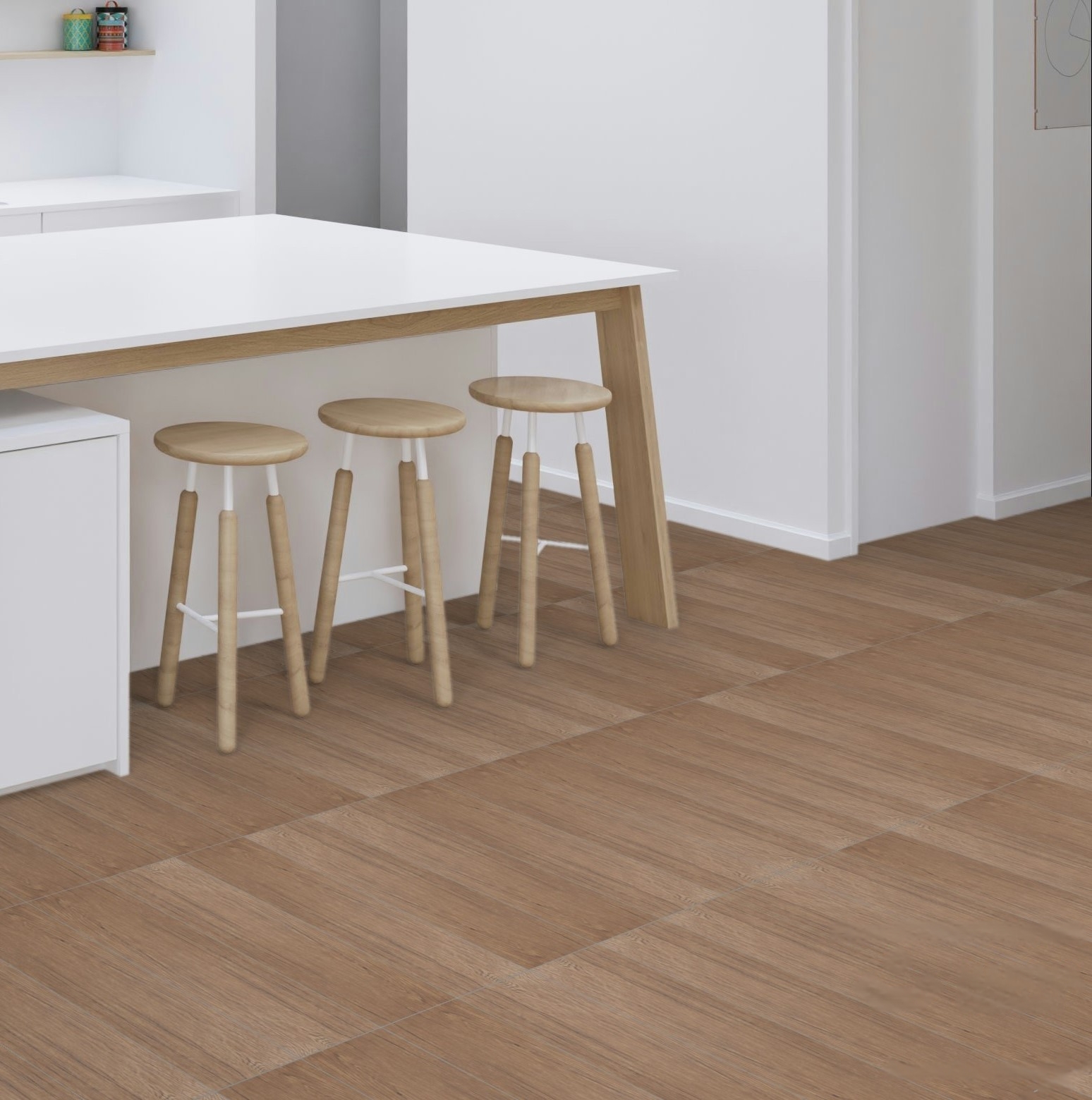 Jungle Honey Brown Floor Tiles Matt Porcelain Wood Effect BATIK 15X61CM image 24740
