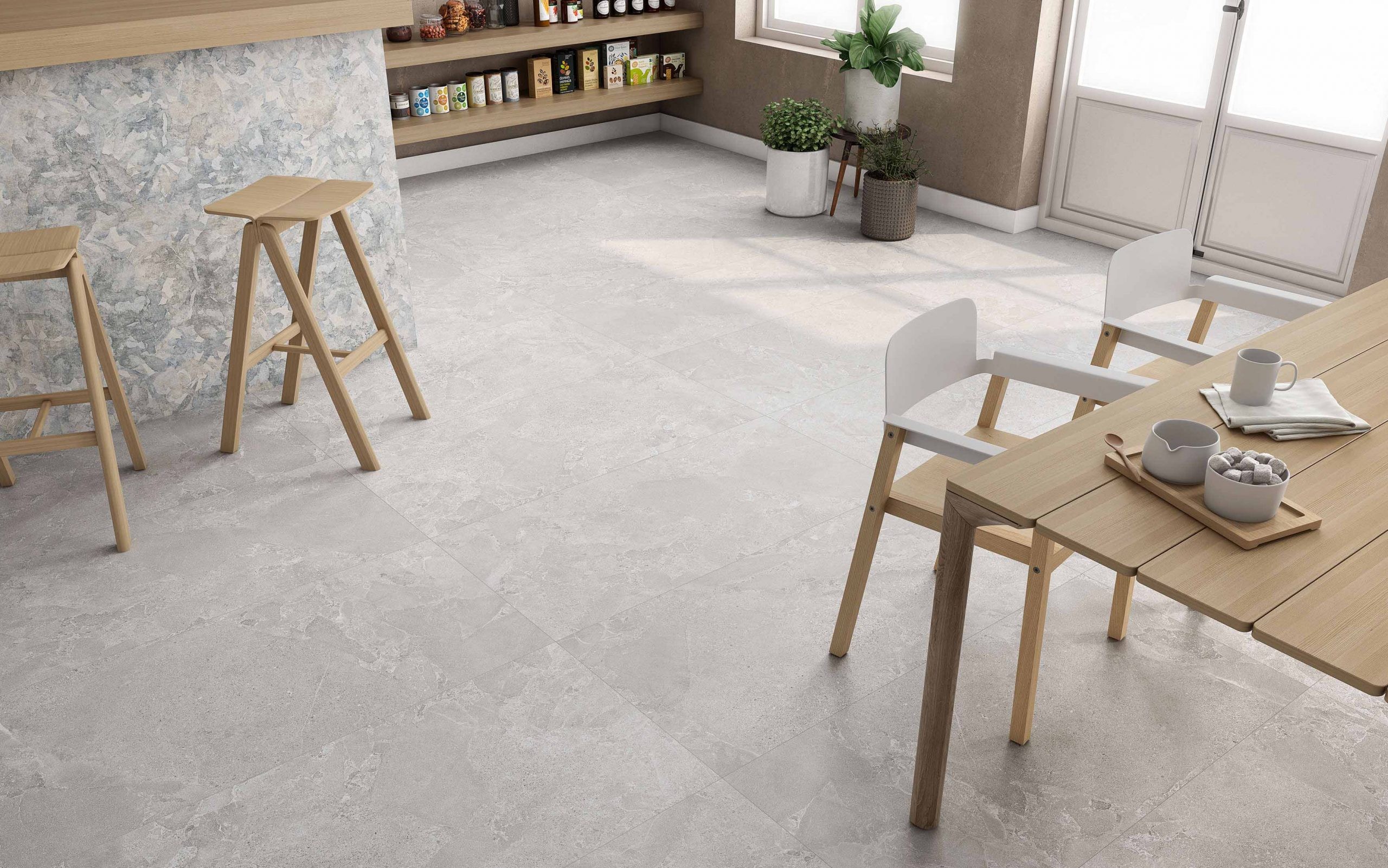 Avalon Gris Grey Wall and Floor Tiles Matt Porcelain Stone Effect Roca 60X120CM image 29036