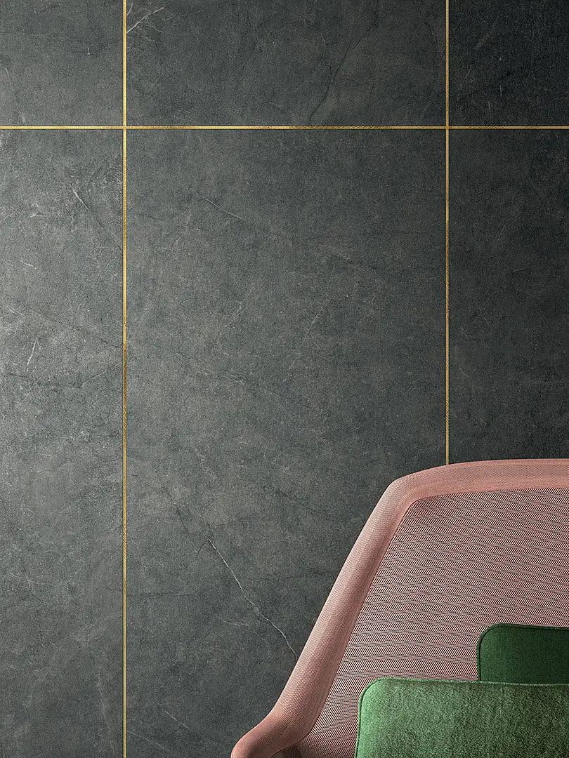 Arkistone Dark Black Wall and Floor Tiles Matt Ceramic Stone Effect MARCA CORONA 60X120CM image 24560