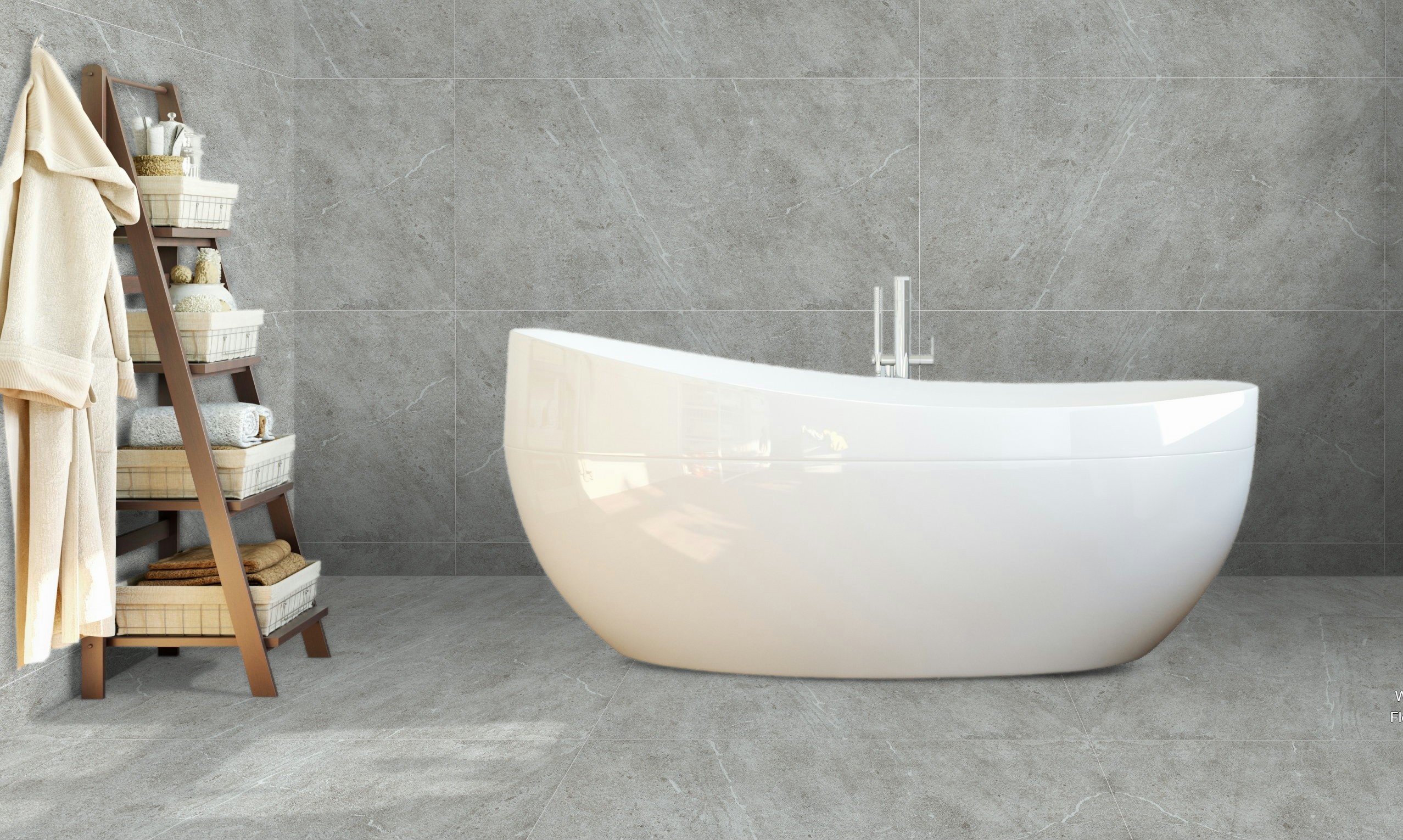 Traveller Gris Lapato Grey Wall and Floor Tiles Lappato Porcelain Stone Effect Roca 60X120CM image 19622