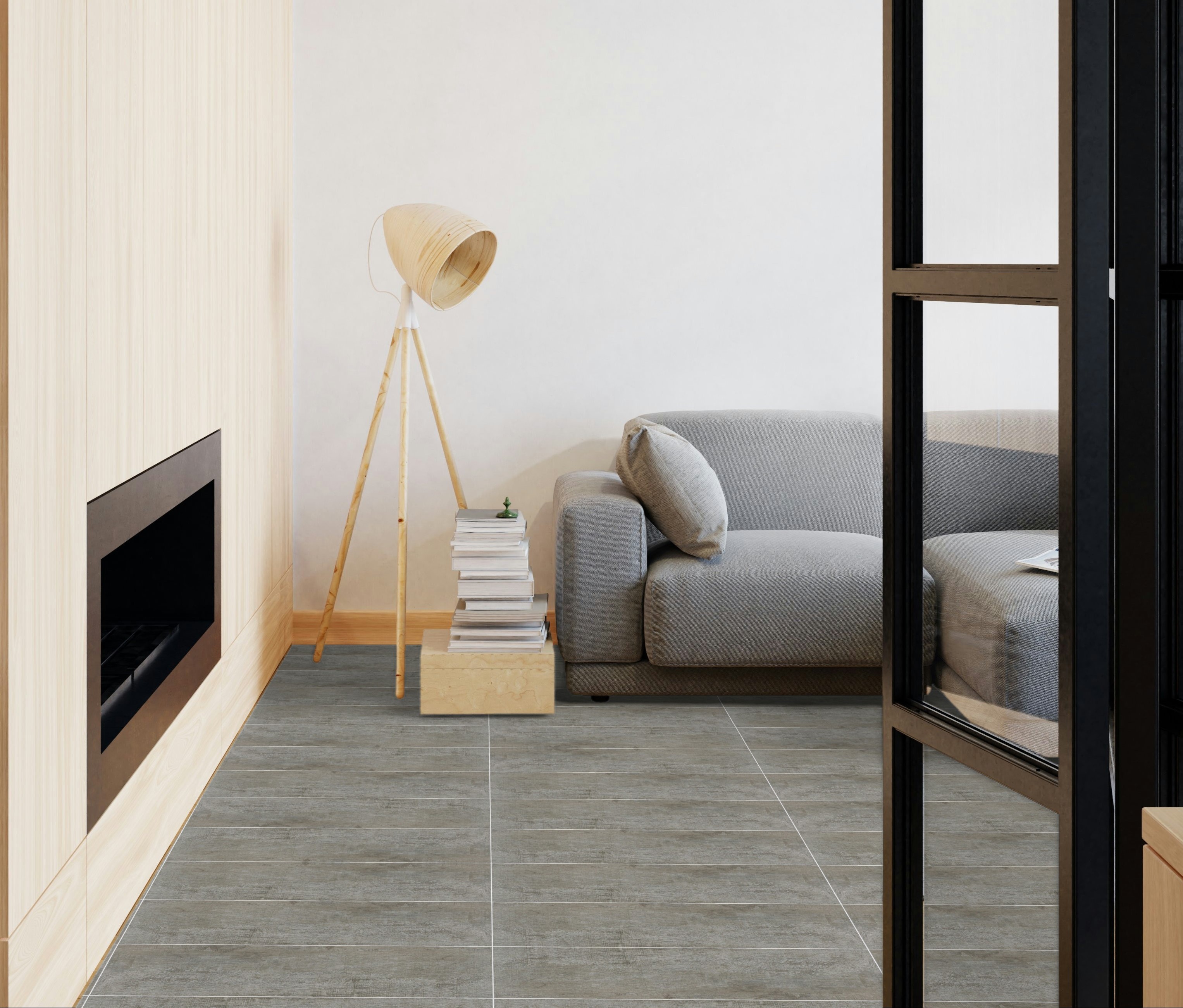 Deck Grey Floor Tiles Matt Porcelain Wood Effect BATIK 15X61CM image 19687