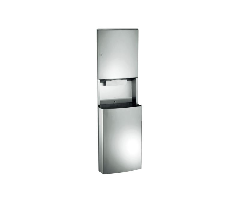 Paper Towel Dispenser Brushed Silver Roval image 33456