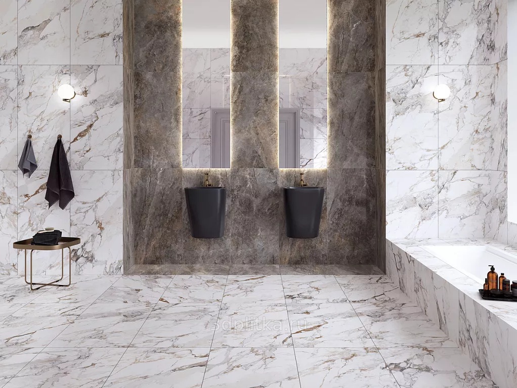 Marble-X Brecia Caprai White Wall and Floor Tiles Lappato Porcelain Marble Effect Vitra 60X120CM image 24580