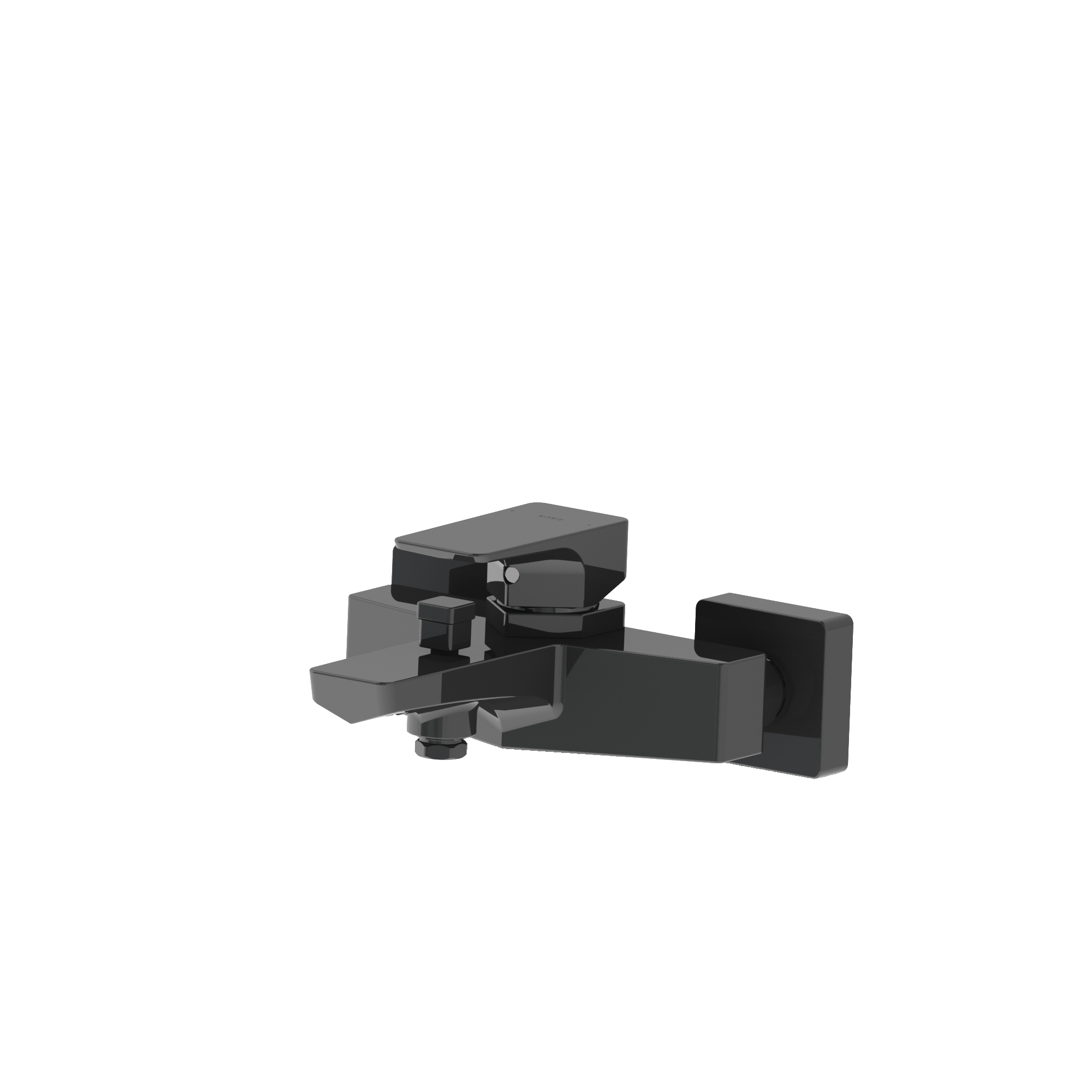 Exposed Bath & Shower Mixer - Matt Black image 25104