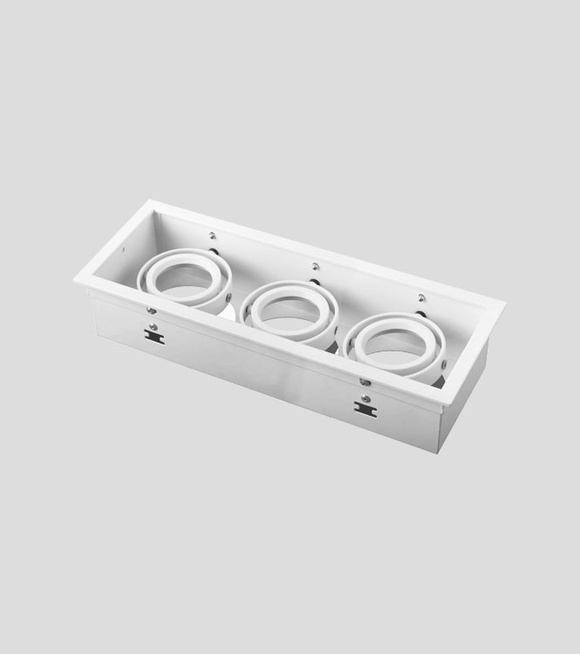 Recessed Adjustable Triple Ceiling Frame Cutting Size 95x295mm