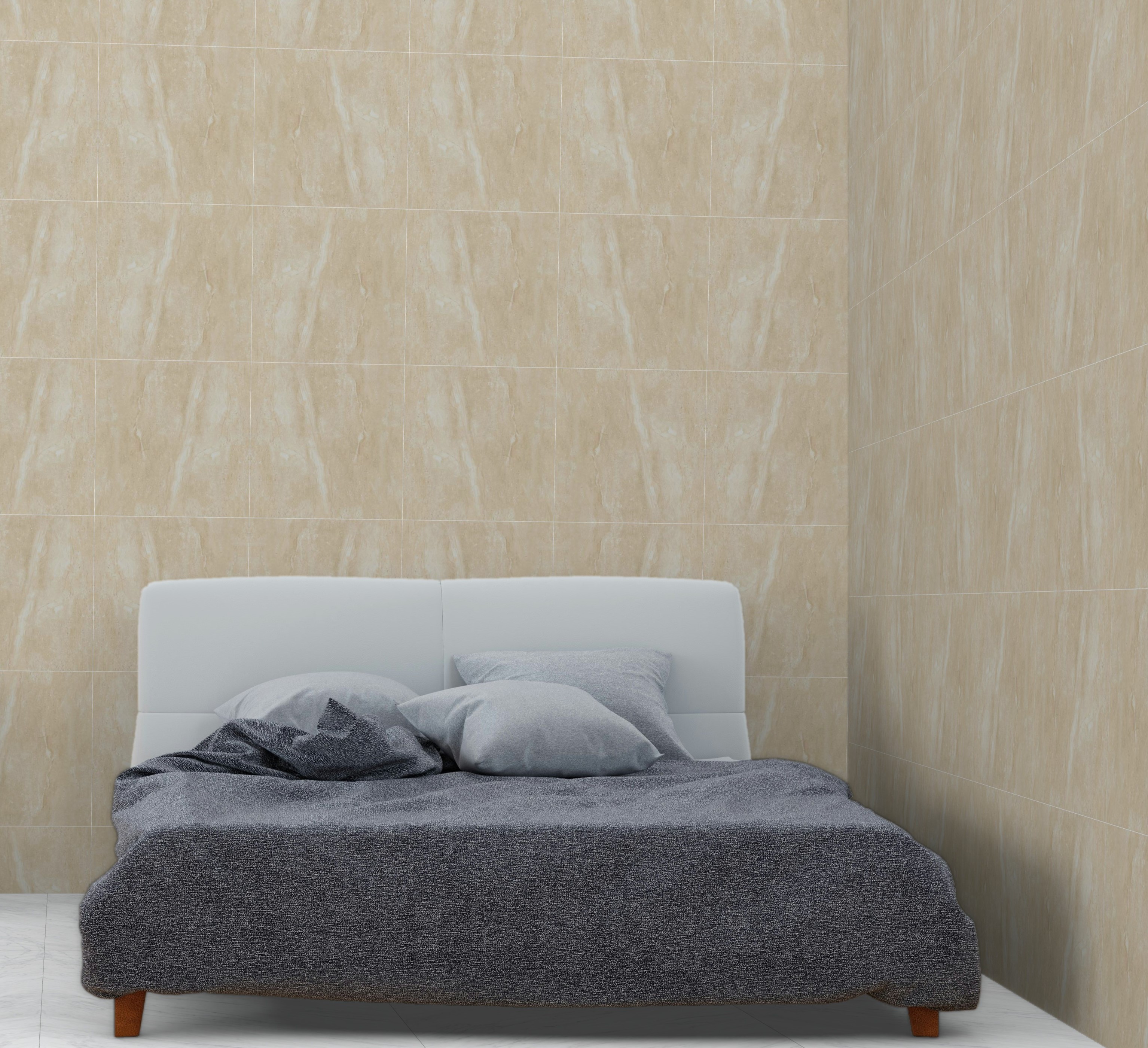Orion Collection New Diano Light Beige Wall and Floor Tiles Glossy Porcelain Marble Effect RAK 60X60CM image 19526