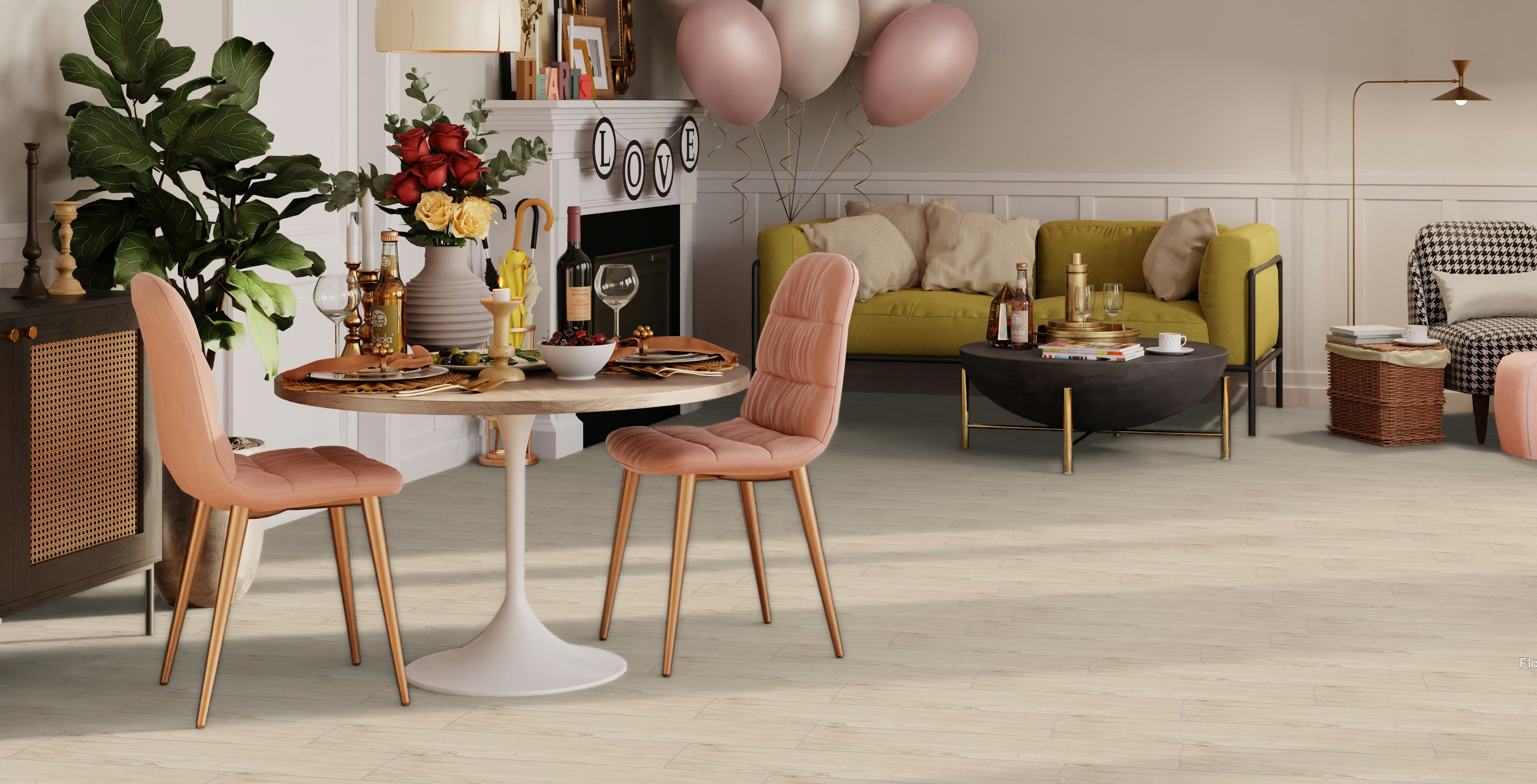 Ocala Maple Yellowstone Beige Floor Tiles Matt Porcelain Wood Effect Roca 19.50X84CM image 29043