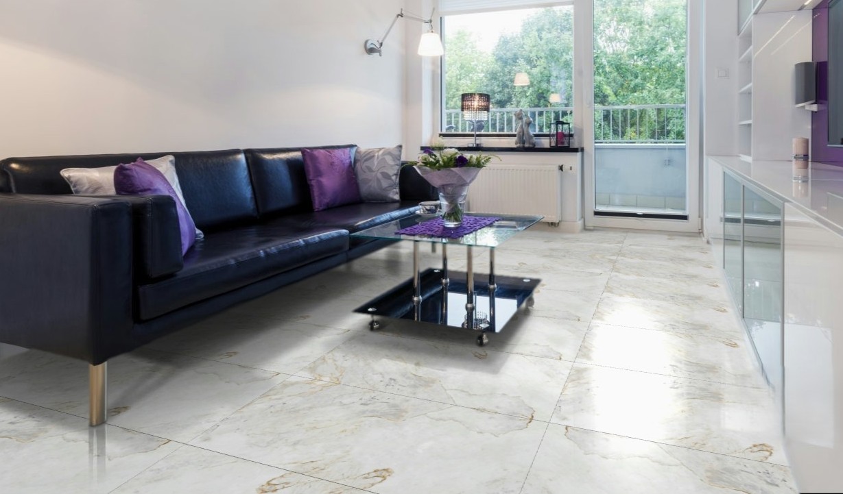 Marmore Parana White Wall and Floor Tiles Matt Porcelain Marble Effect Roca 60X120CM image 27219
