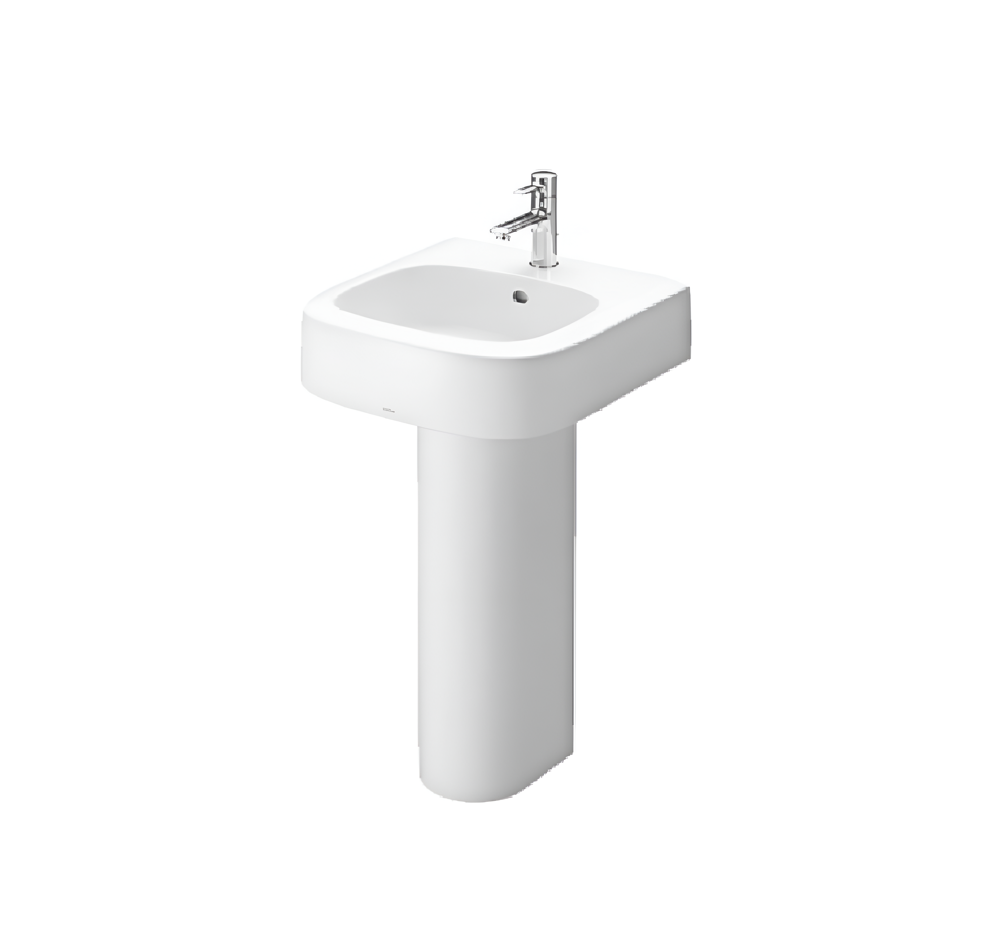 Full Pedestal Wash Basin White