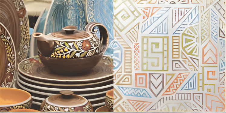 T Pot Decor - Face 1 Wall Tile