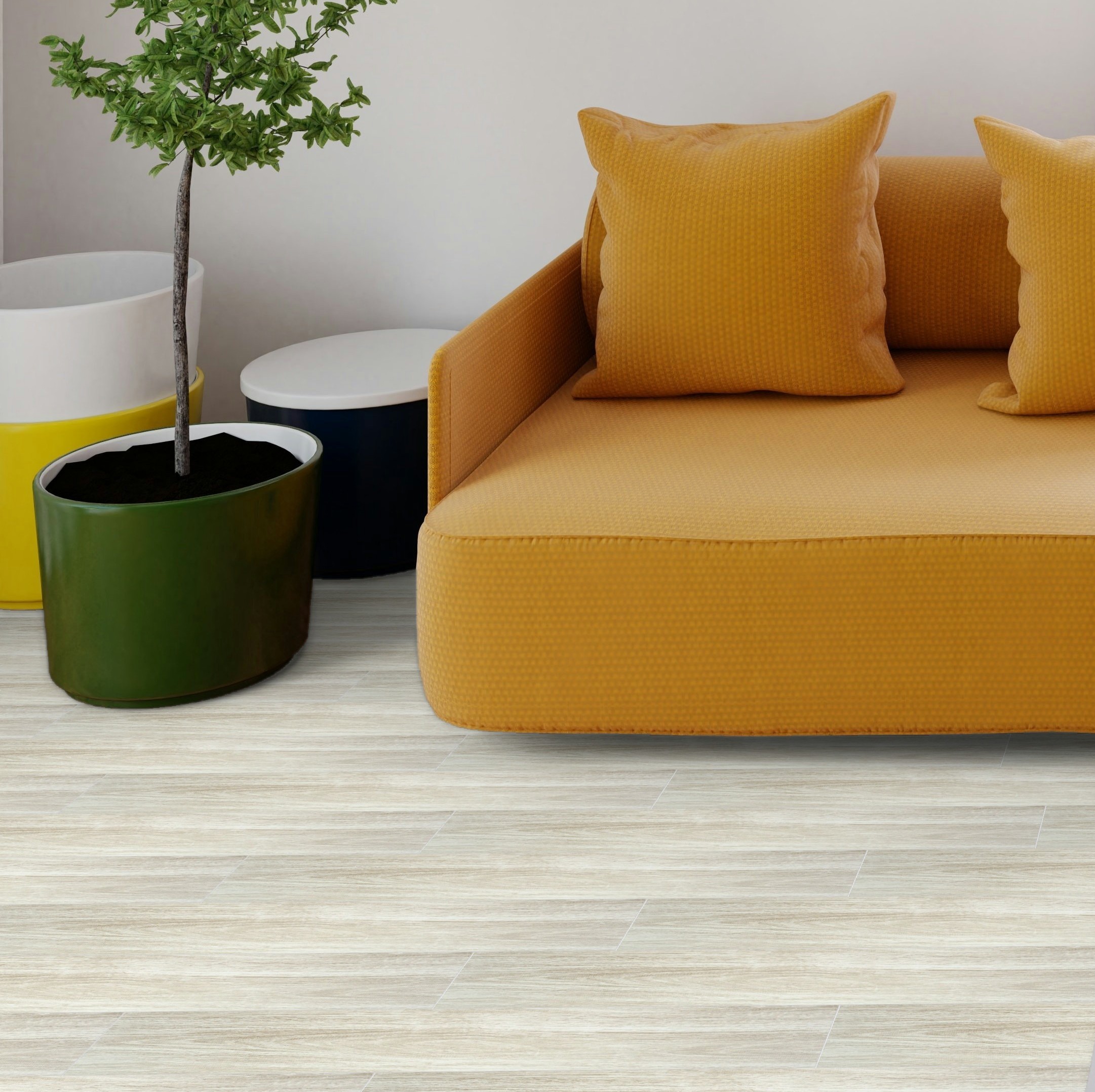 Ocala Silver Grey Floor Tiles Matt Porcelain Wood Effect Roca 19.50X84CM image 19784