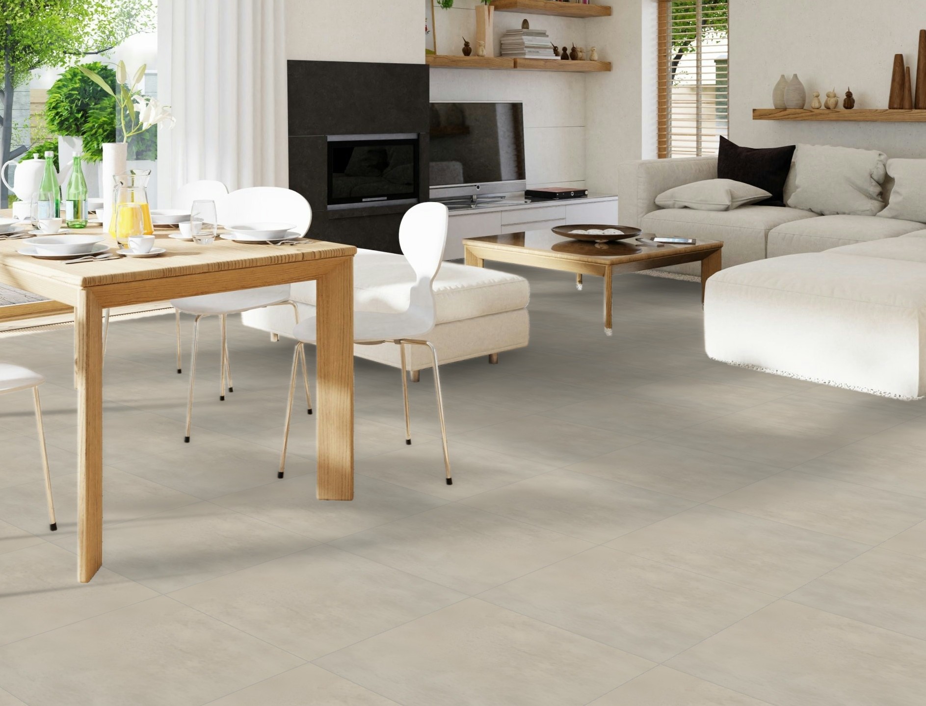 Nabina Ceramic | Omnium Marfil Ivory Floor Tiles Matt Ceramic Stone ...