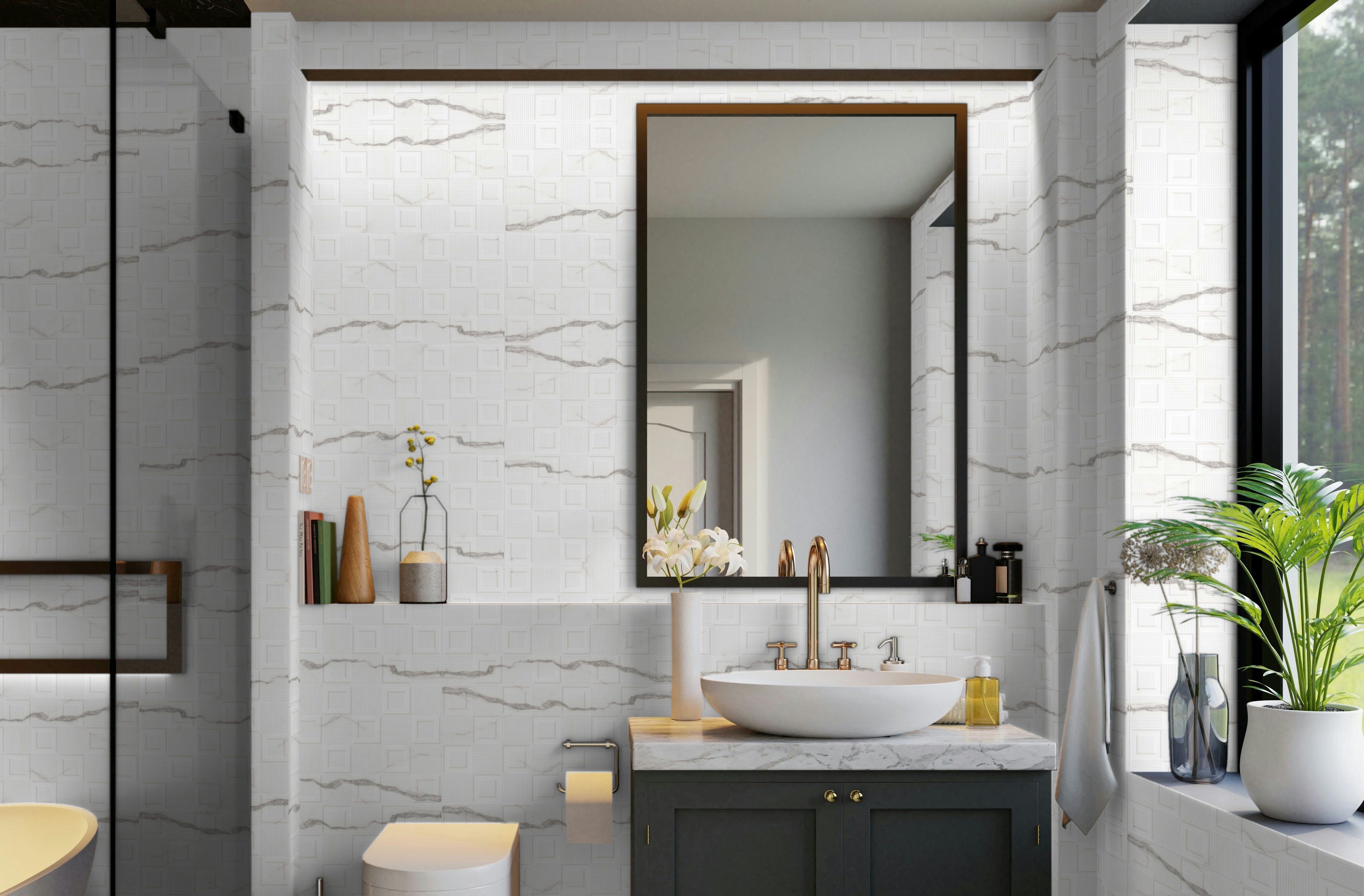 Sara Square Decor Wall Tile image 27537