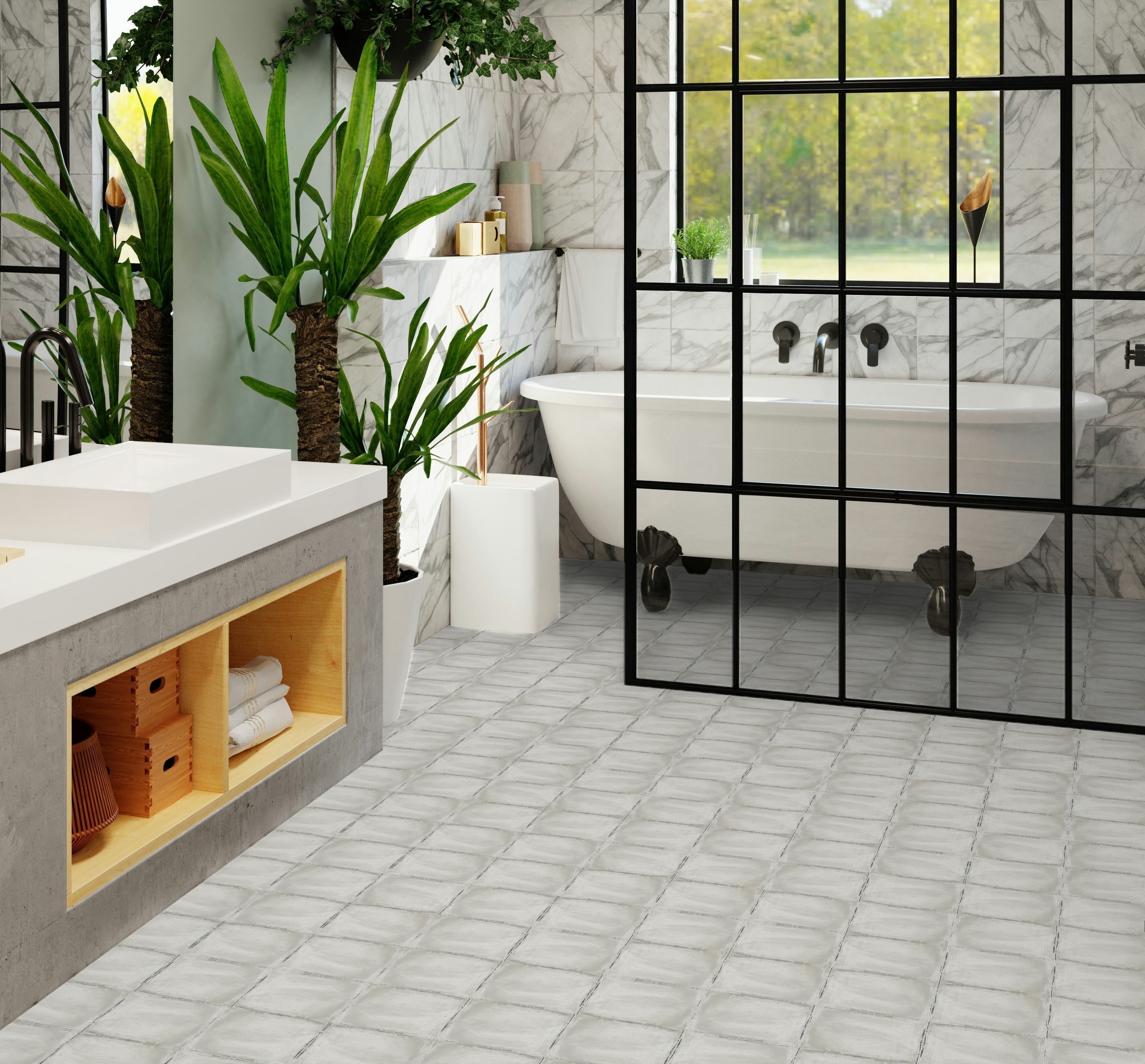 Nabina Ceramic | Heritage Cold Floor Tiles Matt Porcelain Stone Effect ...