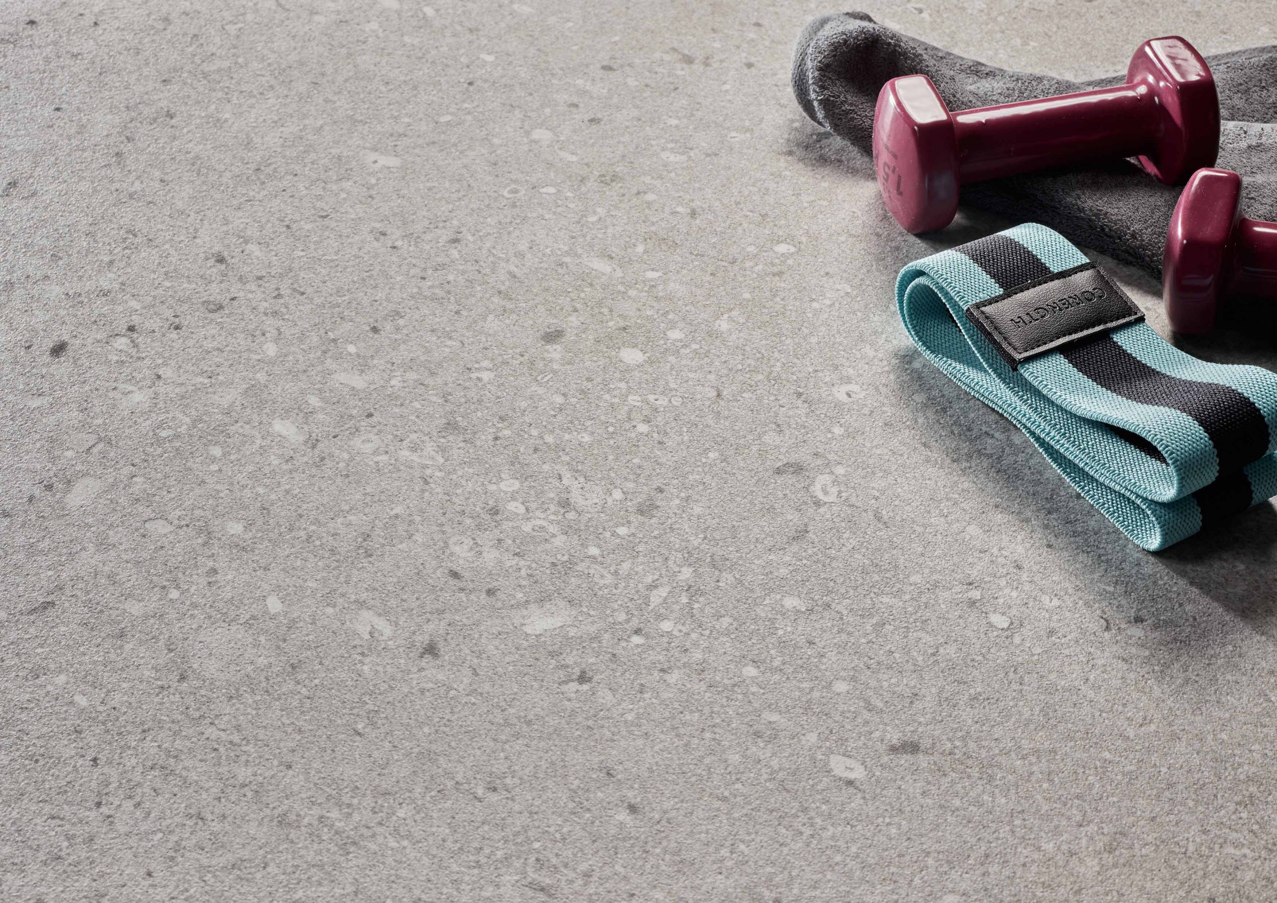Balance Gris Grey Wall and Floor Tiles Matt Porcelain Terrazzo Effect Roca 60X120CM image 23821