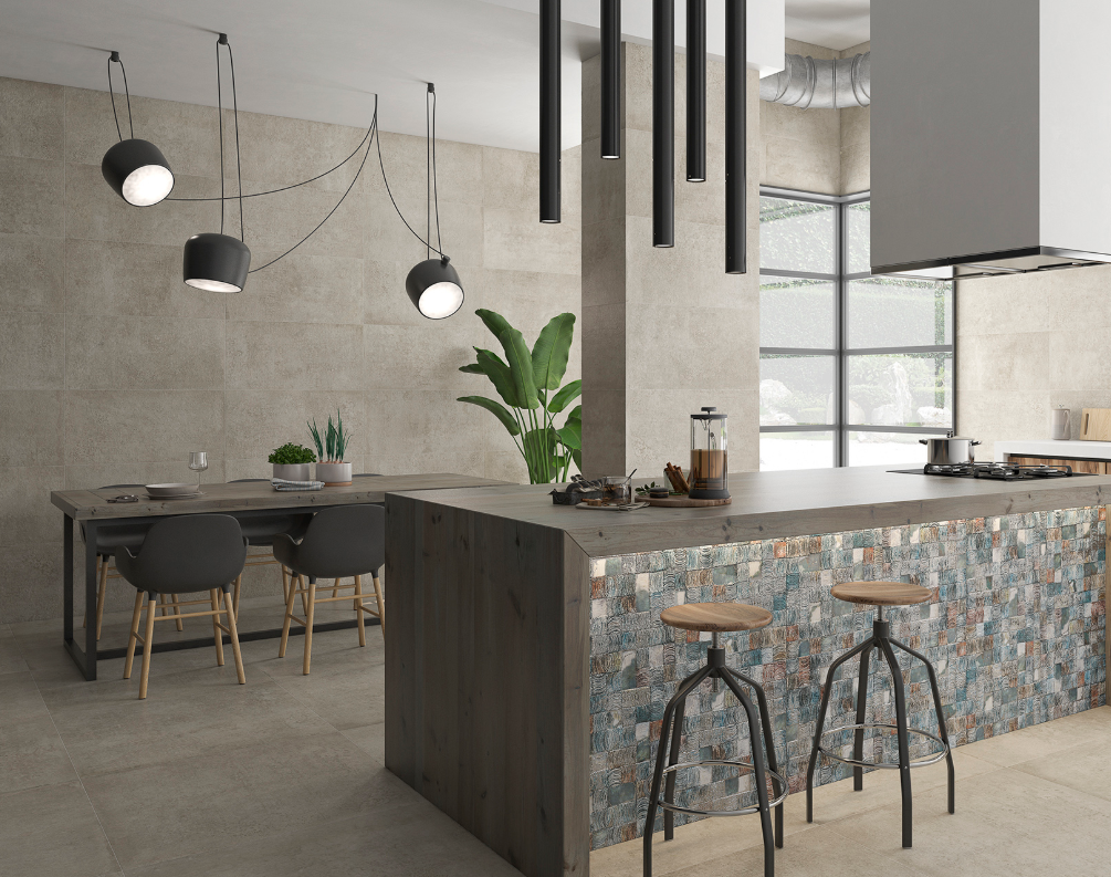 Duran Pav. Arena Beige Wall and Floor Tiles Matt Ceramic Stone Effect SALONI 45X90CM image 24230