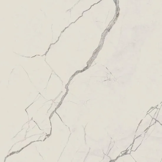 Foyer Clear Polished White Wall and Floor Tiles Glossy Porcelain Marble Effect MARCA CORONA 120X120CM