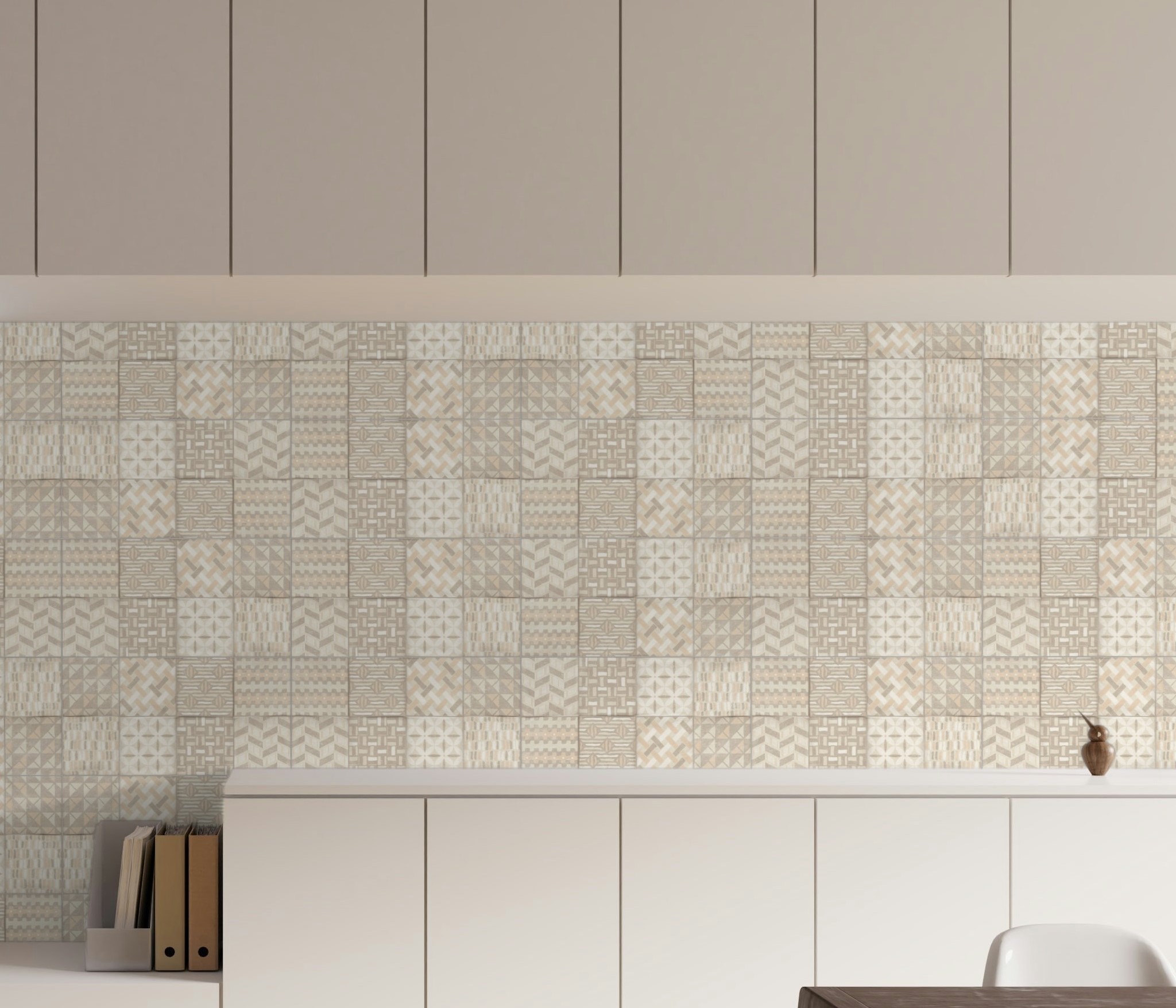 Ethnic Beige Dandy Wall and Floor Tiles Matt Ceramic Texture Effect SALONI 31X60CM image 24956
