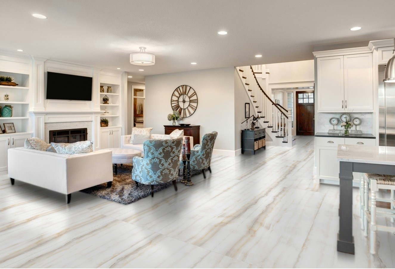 I-Marble Onyx Blanco Porcelain Tile Marble White Wall and Floor Slabs Glossy Colours Effect QUTONE 80X240CM image 28215