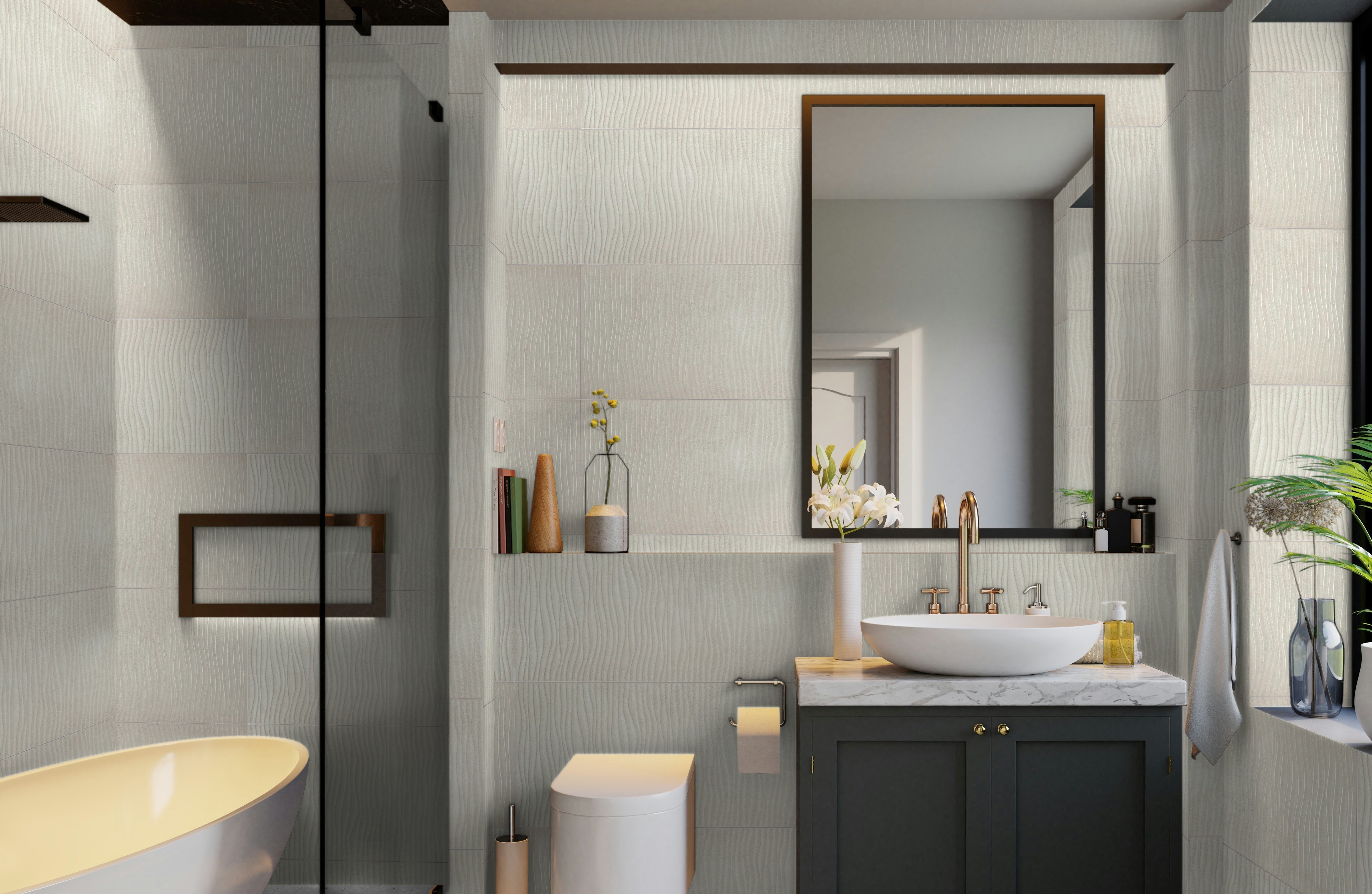 Abaco Arena Roca Nabina Ceramic | Suite Abaco Ondas Arena Beige Wall Tiles Matt Ceramic ...