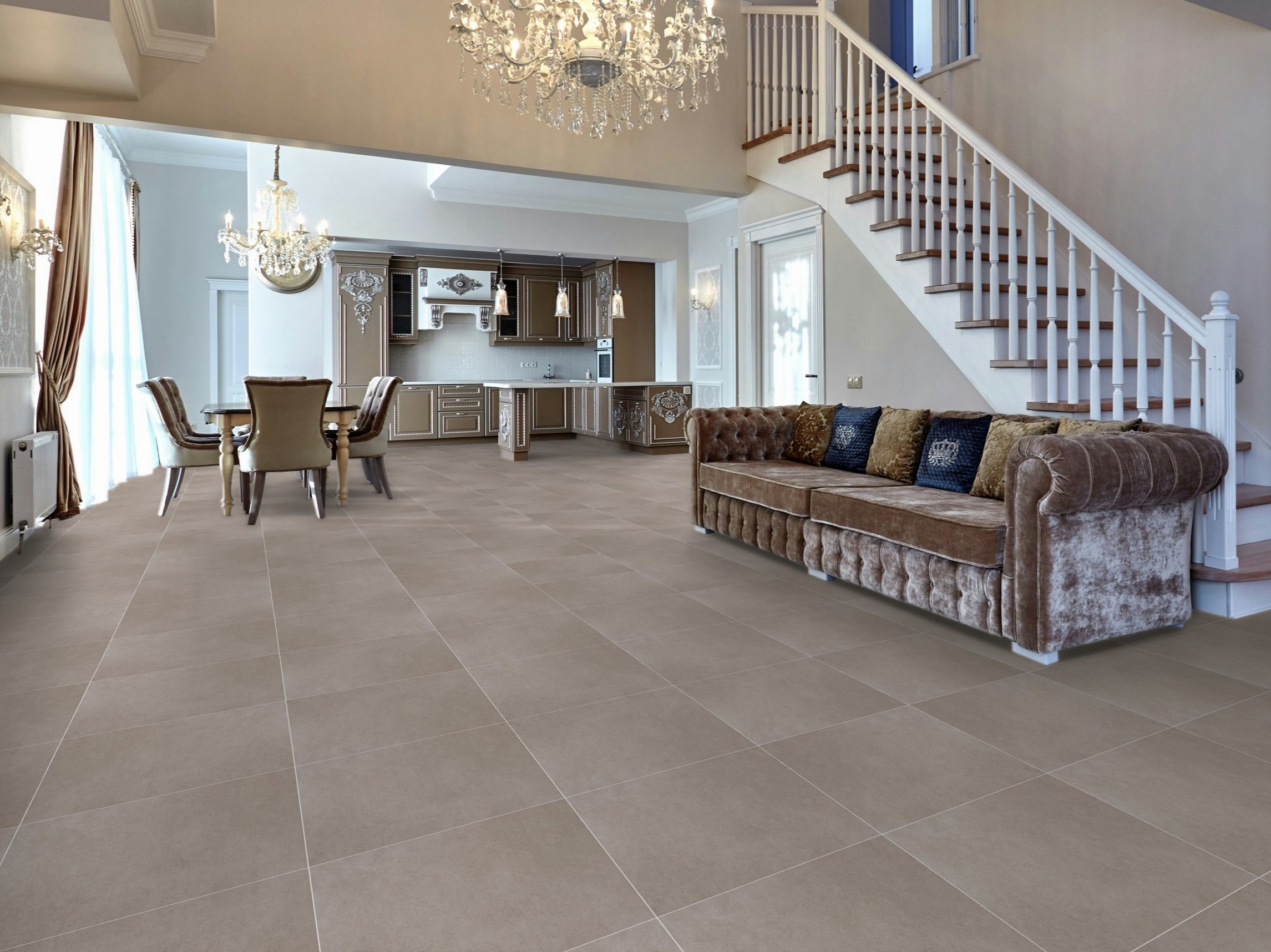 Nabina Ceramic | Tortora City Porcelain Brown Floor Tiles Matt Stone ...