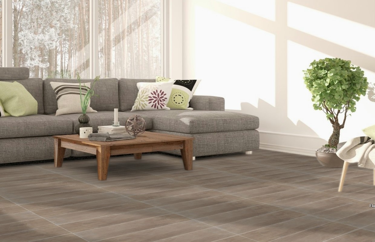Remix Terra Porcelain Brown Floor Tiles Matt Wood Effect BATIK 15X61CM image 19771