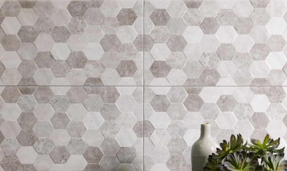 Syrma Iris Transfer Grey Wall Tiles Matt Ceramic Texture Effect SALONI 31X60CM image 24159