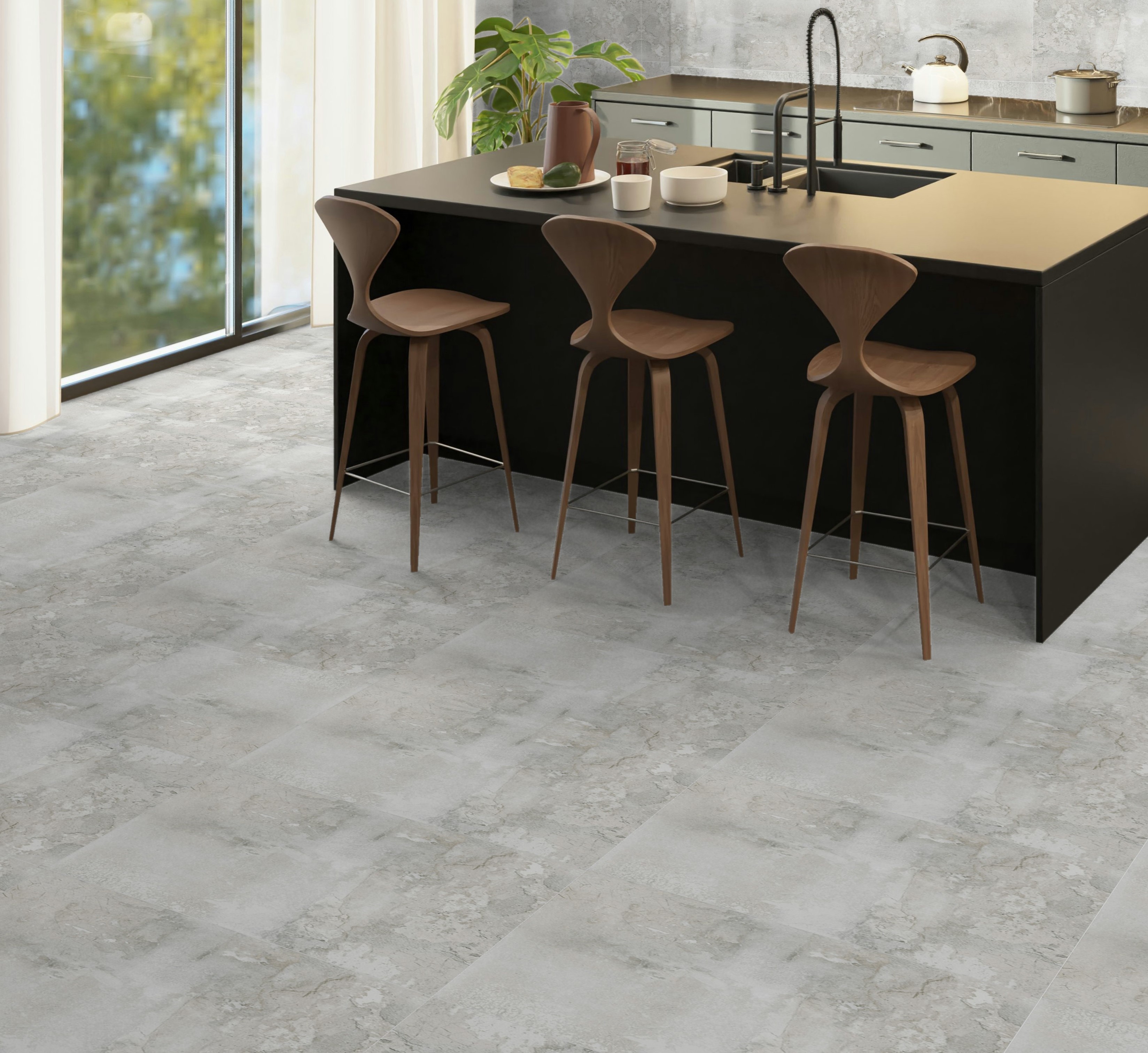 Xtreme Grey Wall and Floor Tiles Matt Porcelain Stone Effect BATIK 45X90CM image 24758
