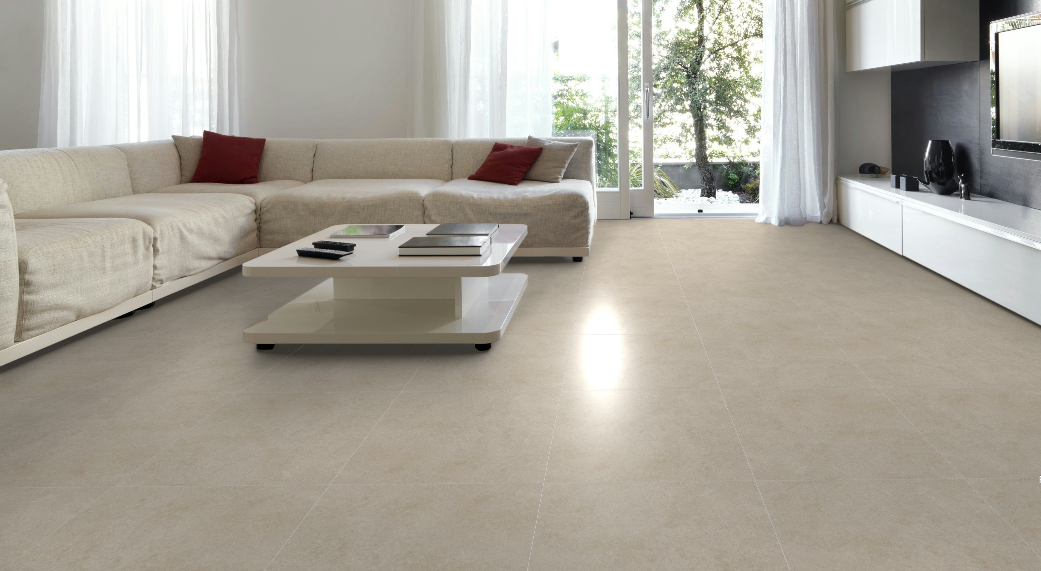 Nabina Ceramic | Iqoniqa Skin Ivory Floor Tiles Matt Porcelain Stone ...