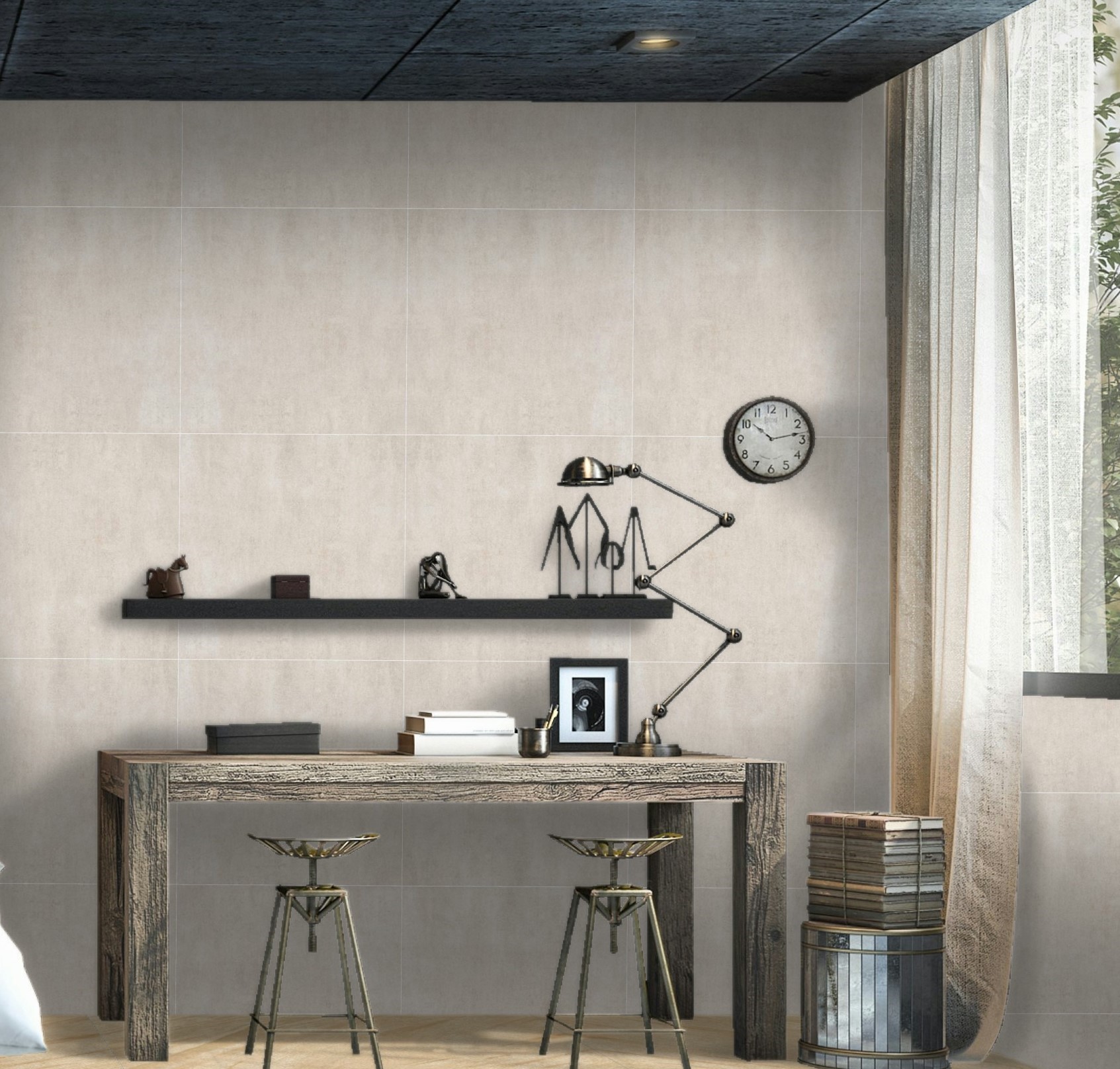 Clay Stone Beige Wall and Floor Tiles Matt Porcelain RAK 60X60CM image 19540