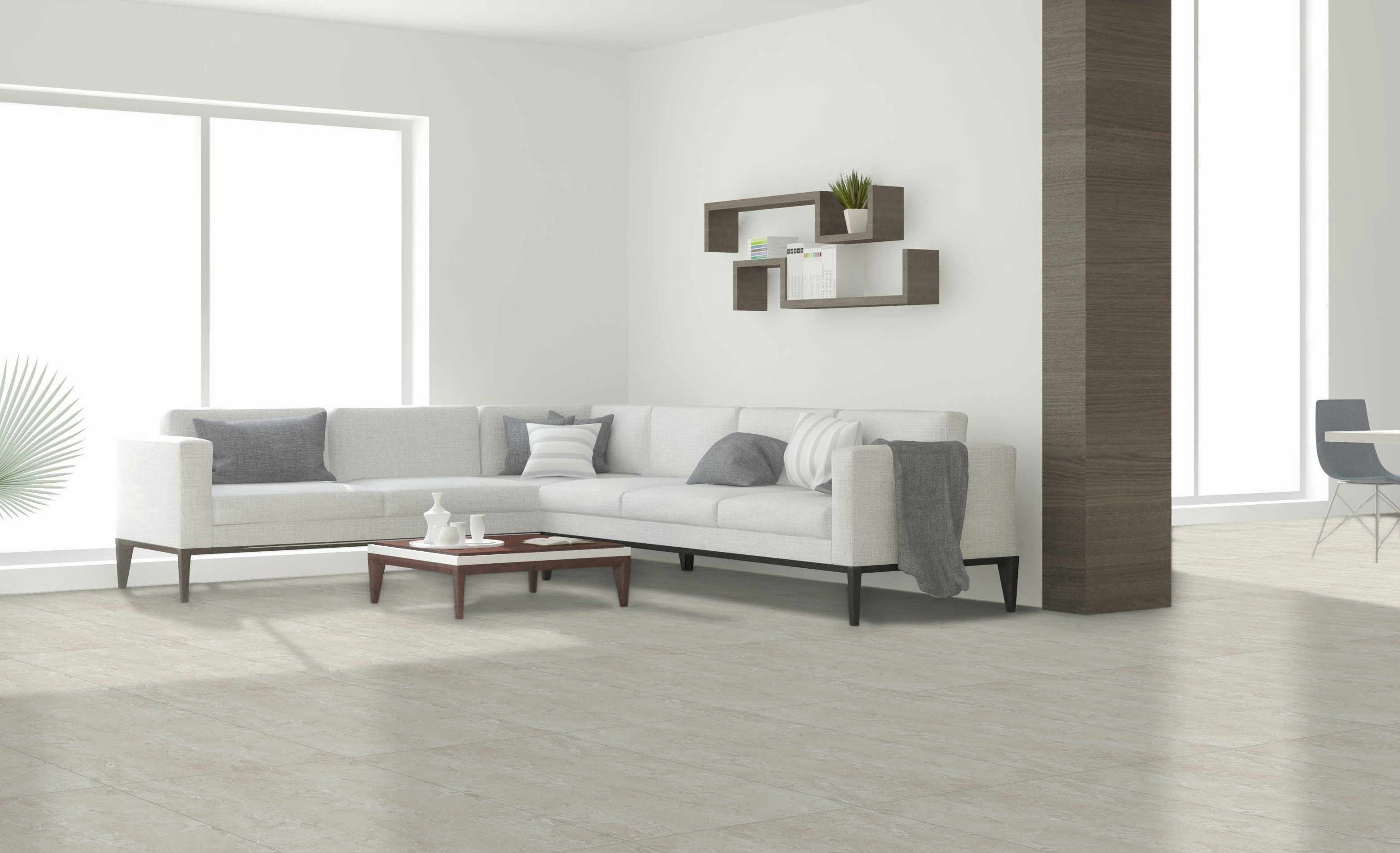 Avalon Rock Arena C2 Beige Wall and Floor Tiles Matt Porcelain Stone Effect Roca 120X120CM image 27090