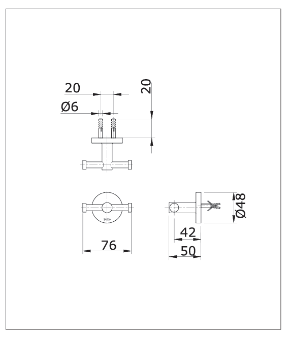 خطاف رداء مزدوج من النيكل المصقول سلسلة سلسلة الانا measurement