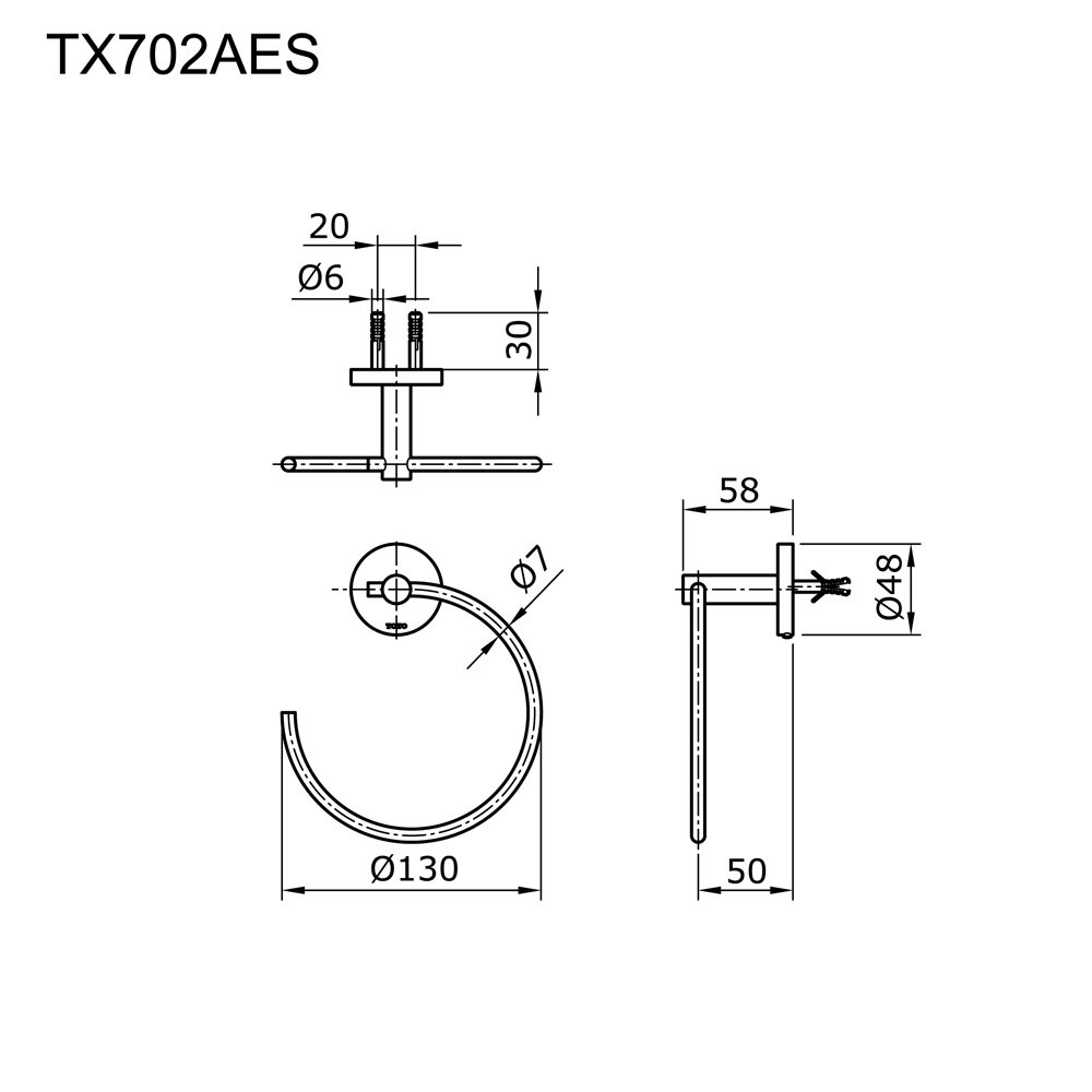 Towel Ring measurement
