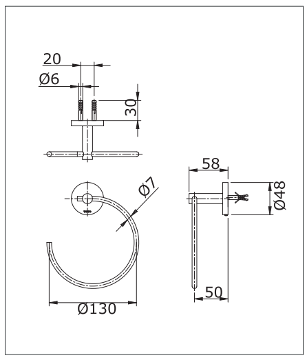 Towel Ring measurement