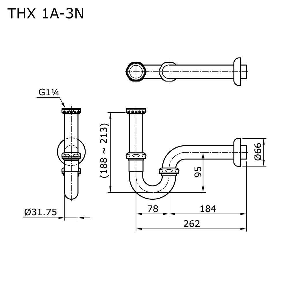 P-Trap For Lavatory measurement