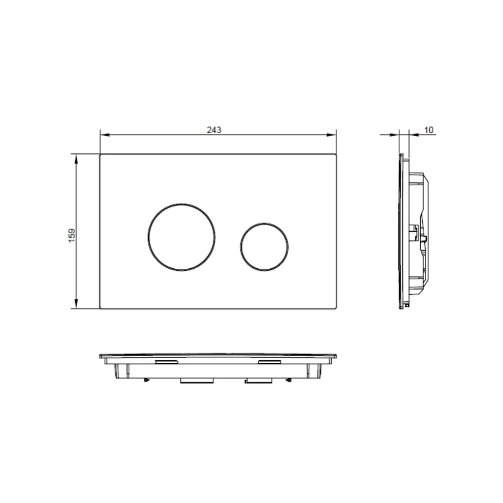 In Wall Flush Panel measurement