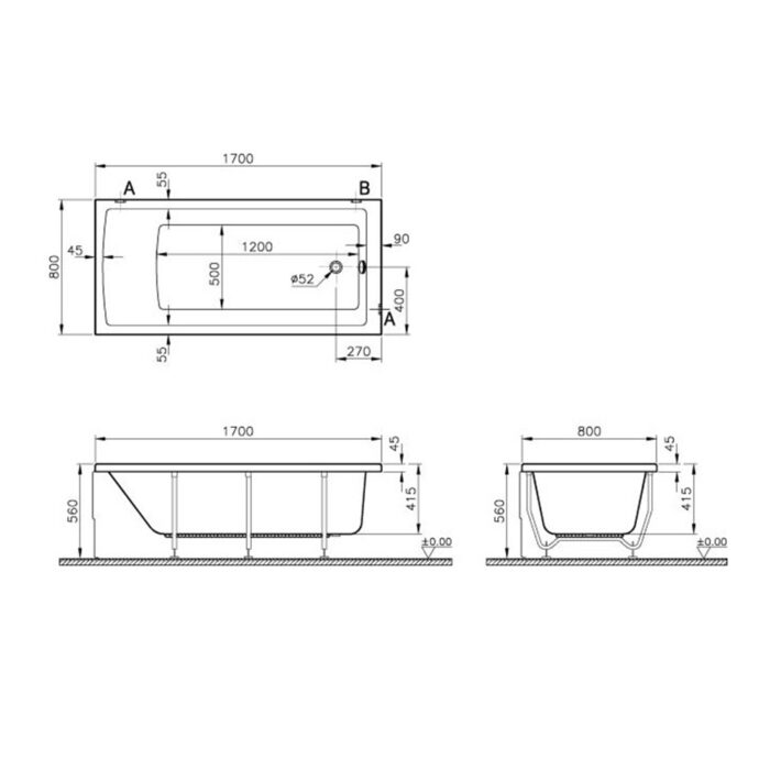 Bathtub measurement