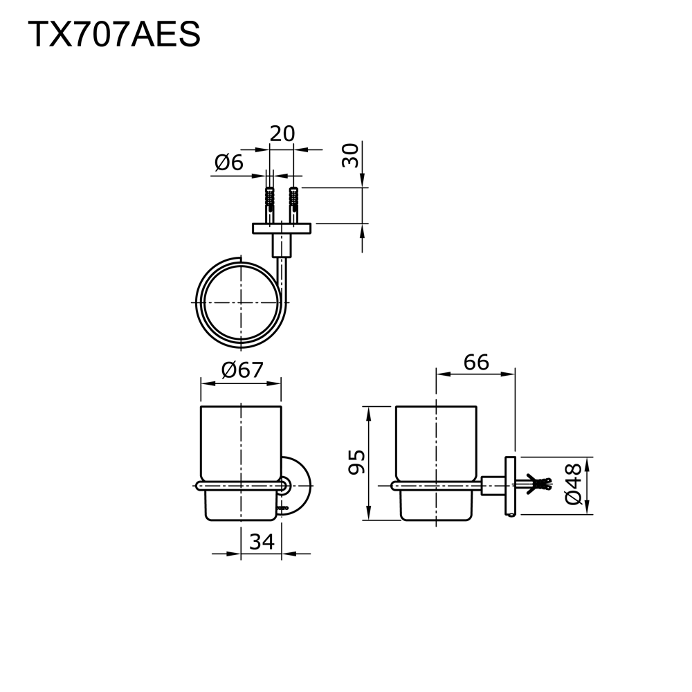 Tumbler Holder measurement